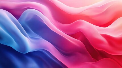 Fototapeta premium Background vibrant blend of swirling pink, red, and blue hues in an abstract fluid art composition, perfect for dynamic backfrop and creative backgrounds