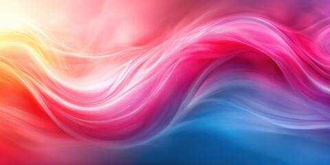 Obraz premium Background vibrant blend of swirling pink, red, and blue hues in an abstract fluid art composition, perfect for dynamic backfrop and creative backgrounds