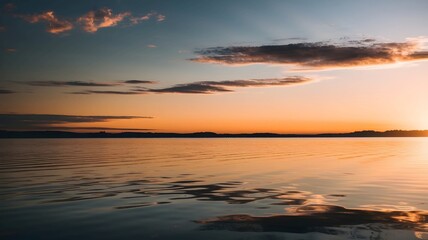 sunset over the sea
