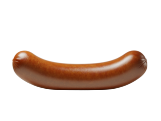 Delicious sausage food item in isolated view