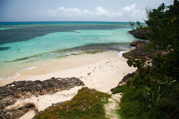 Beautiful tranquil Bany beach, Guardalavaca, Holguin province, Cuba
