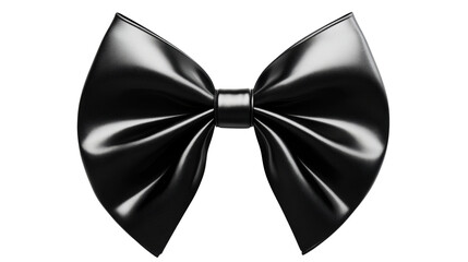 Elegant black bow tie for formal occasions.