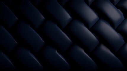 Obraz premium Dark Herringbone Semigloss Tile Wall Abstract 3D Background Texture