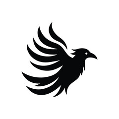 Eagle icon silhouette illustration isolated