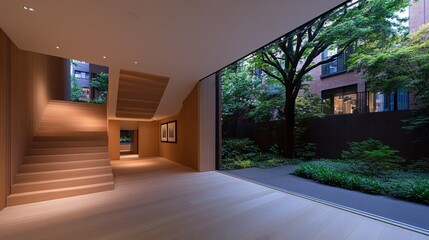 Fototapeta premium Minimalist Modern Space with Neutral Tones