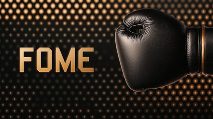 Fitness class ad template, boxing-focused design with bold text space, urban gym background