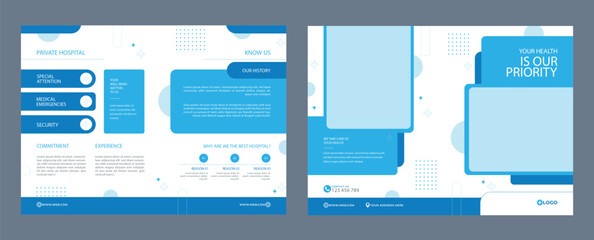 Medical Health Conference live webinar banner invitation and social media post template. Healthcare webinar invitation design. Healthcare banner template