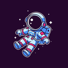 Astrounout in space chibi
