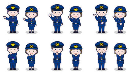 警察官の男女 04