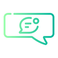 Fototapeta premium comment Line Gradient Icon