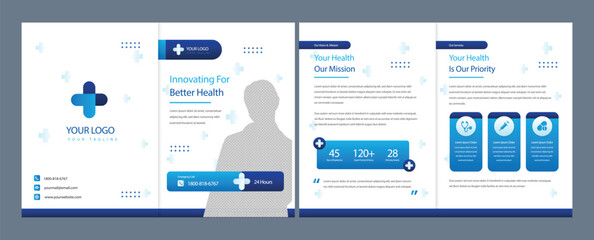 Business presentation templates for dentist clinic. use in presentation, flyer and leaflet, corporate report, marketing and advertising. medical health and dentistry concept. vector design.