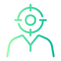 target audience Line Gradient Icon