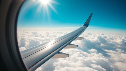 view from airplane window