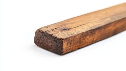 Fototapeta premium Close-up View of Weathered Wooden Plank with Rustic Texture and Grain