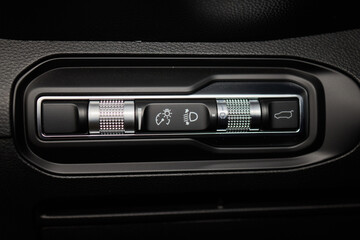 The Modern Car Control Panel boasts a sleek design and well placed buttons for luxury