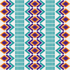Geometric Ethnic pattern, Native American tribal fabric, tile, carpet, vector, illustration design