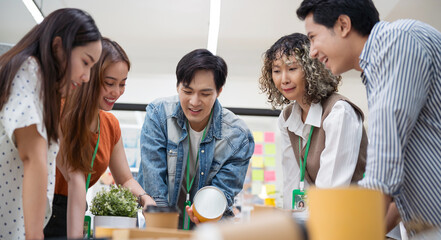 Asian business leaders meet to strategize on implementing sustainable practices, focusing on reuse, recycling, and environmental protection for a greener future