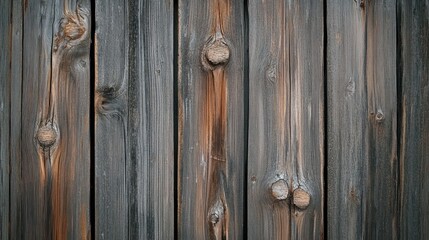 Weathered Wooden Planks with Textured Finish and Rustic Charm