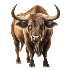Naklejka premium buffalo isolated on white