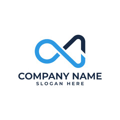 Infinity symbol integrated with the letter 