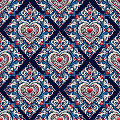 Tribal Thai art style seamless pattern