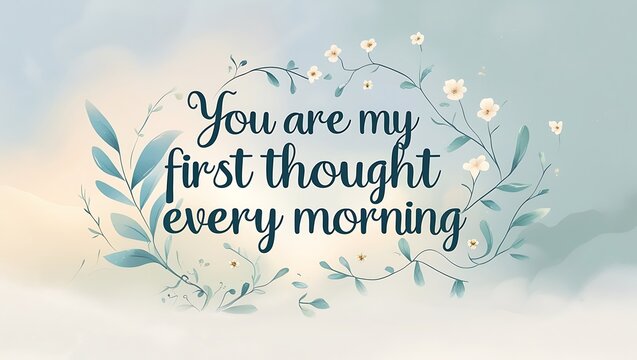 You Are My First Thought Every Morning