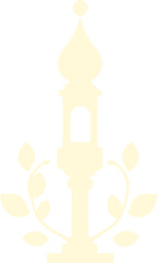 Elegant Decorative Lantern with Leaves