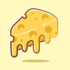 floating cheese vector design 