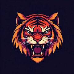 tiger head vector