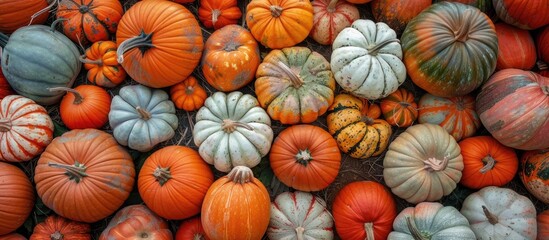 A Colorful Harvest of Pumpkins