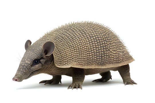 Armadillo Isolated on White Background.