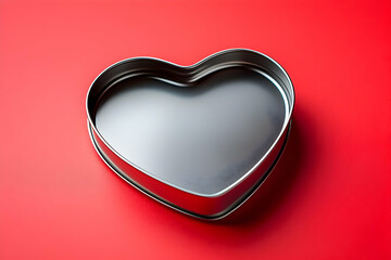 red heart on black background background in concept of valentine day 14th February 2025 with gift rose flower love heart romance and romantic in pink and red