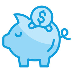 Piggy Bank  Icon Element For Design
