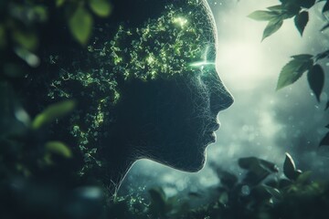 Biohacking concept banner: genetic experimentation, cognitive enhancement, modern technology, health improvement, biological reprogramming, tech-driven wellness, evolution theme, scientific progress.