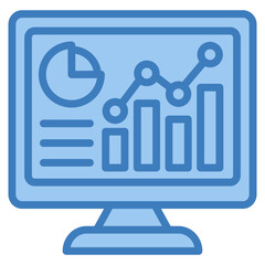 Fototapeta premium Visualization Icon Element For Design