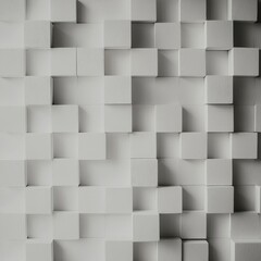 Abstract 3D Cube Wall Texture  Modern Gray Geometric Background