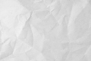 White recycled paper sheet as background with crumpled and rough pattern.