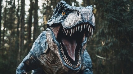 Naklejka premium Majestic Tyrannosaurus Rex in the Forest
