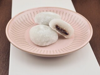 아시아 음식 달콤한 찹쌀떡 