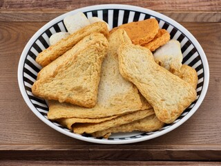 아시아 음식 다양한 어묵, 오뎅