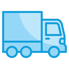 Delivery Truck Icon Element For Design