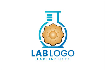 Innovative lab and bakery logo design for unique culinary branding and sweet identity