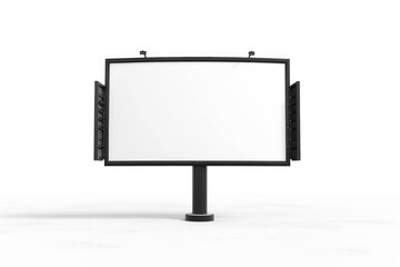 Naklejka premium Modern flat screen display on stand with adjustable viewing angle.
