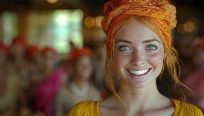 Fototapeta premium portrait of a woman in a dress