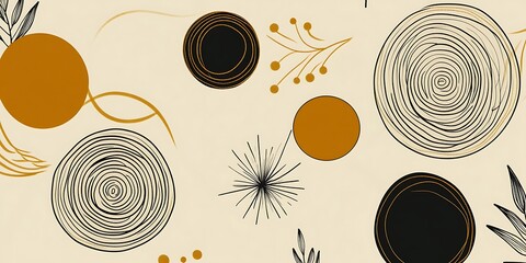 Abstract autumnal cream background design.