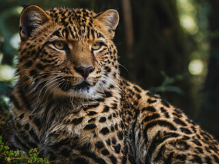 Fototapeta premium portrait of a leopard