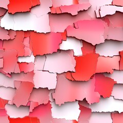 Obraz premium Abstract Background of Textured, Cracked Paint in Shades of Red and White