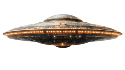 ufo of alien isolated on white background 