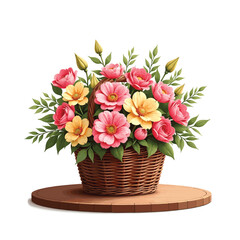 Spring concept vector illustration on white background