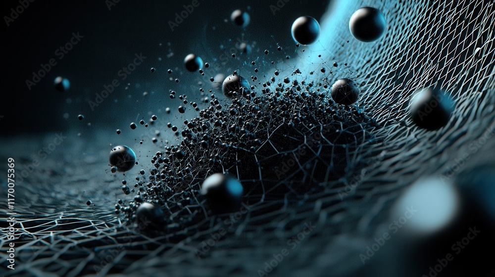 Aufkleber Exploring artistic representations of trivitino particles in a standard environment a visual journey through science and design